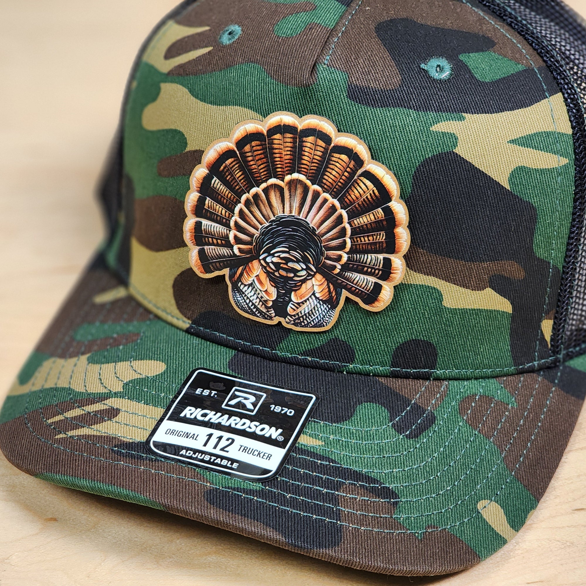 UV Printed Turkey Tail Feather Patches