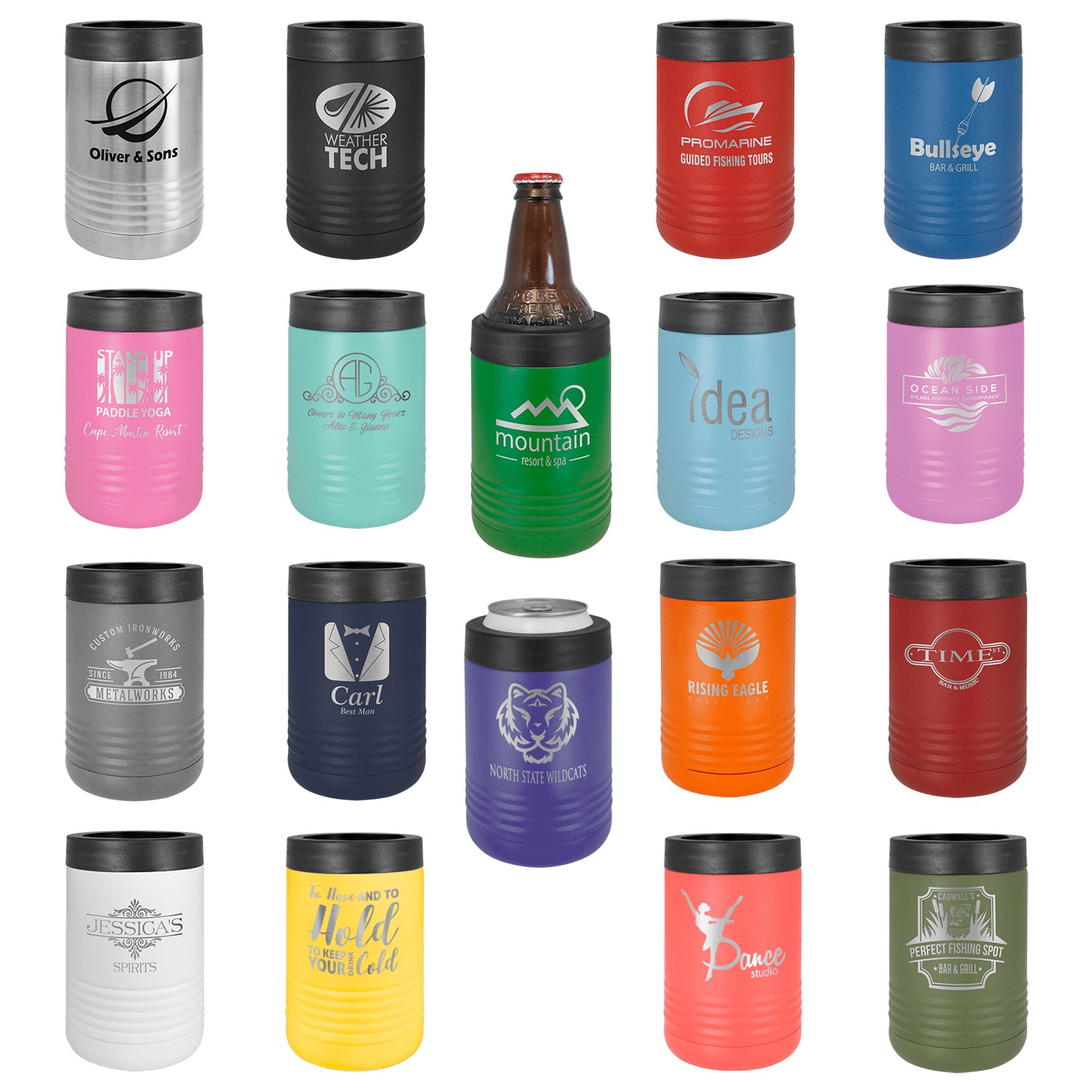 Stainless Steel Insulated Can Coolers - Standard Can Sizes